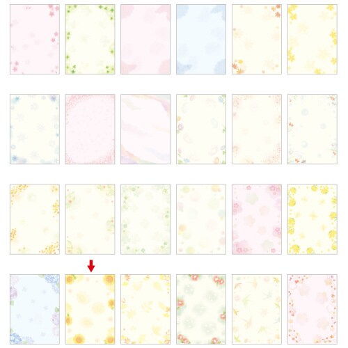 和柄用紙 和ごころ A4判 ひまわり 5冊入