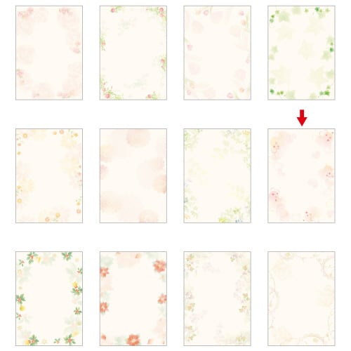 デザインペーパーフラール ハートフル 5冊入