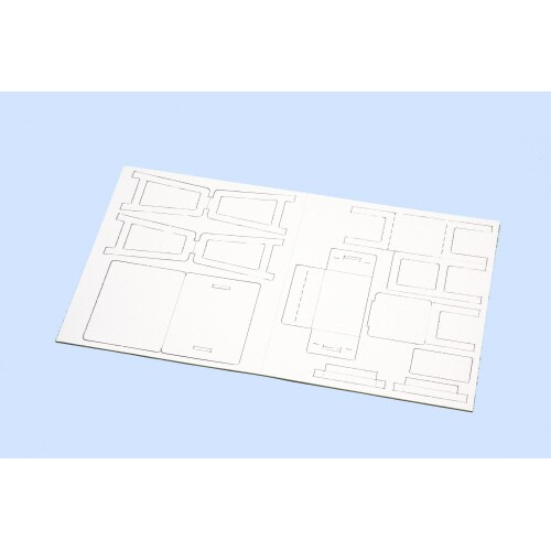 机と椅子ジオラマベース(硬質紙製)