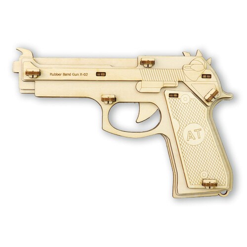 木製9連式輪ゴム銃