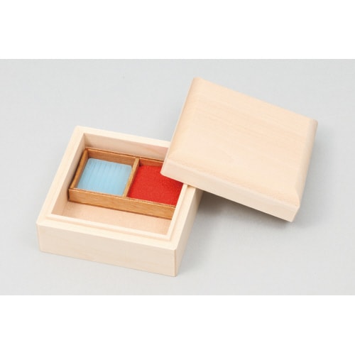 木彫印材ケース(朱肉付)しな材