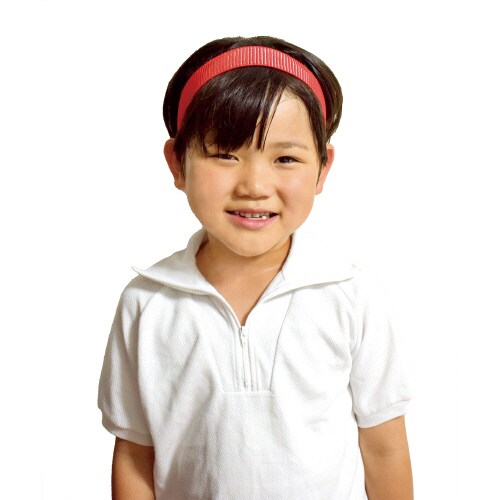 カラフルヘアバンド 赤