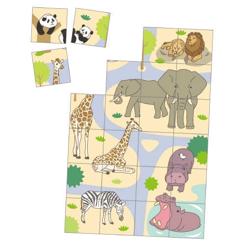 アニマルパズルカード