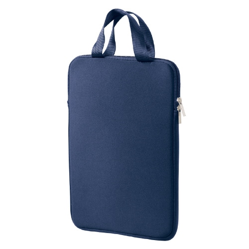 クッション付PCタブレットケース ネイビー