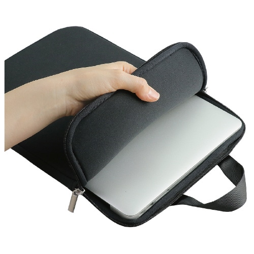 クッション付PCタブレットケース ネイビー