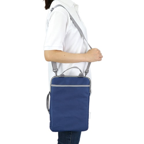 PCタブレット用クッションバッグ ネイビー