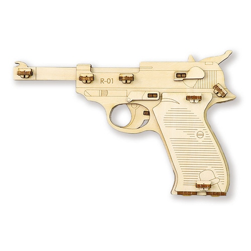 木製単発式輪ゴム銃