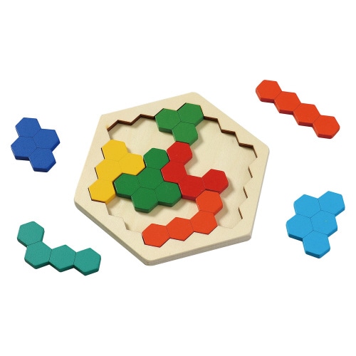 木製ヘキサゴンパズル