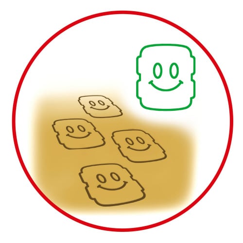 スタンプぽっくり サンタカー(シール)