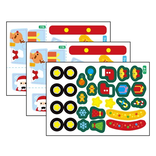 スタンプぽっくり サンタカー(シール)