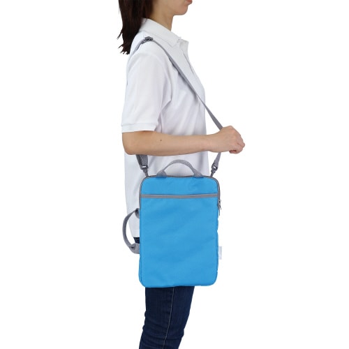 PCタブレット用クッションバッグ スカイブルー