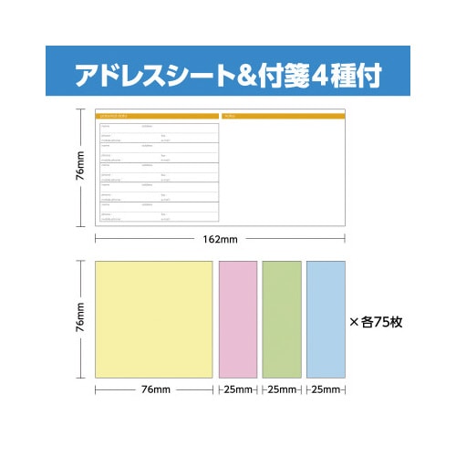 卓上メモ&付箋セット