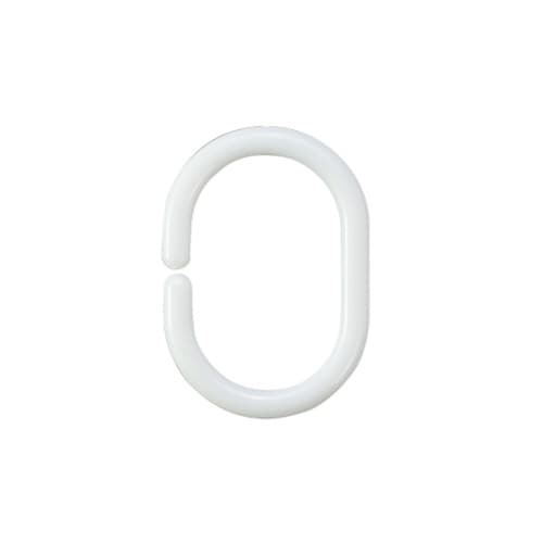 シャワーカーテン 白 130×178 フック付