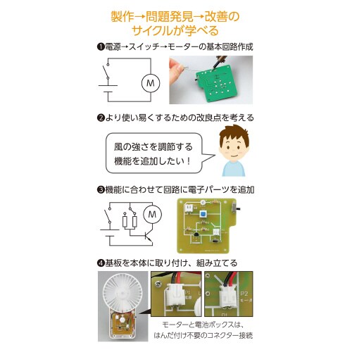 ハンディファン回路設計キット