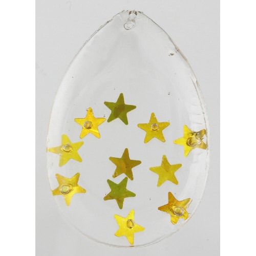 ホログラムグリッター星 5mm ゴールド