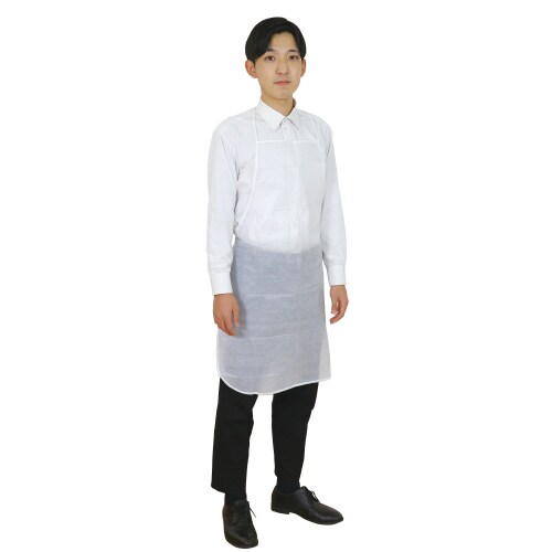 袖なし不織布エプロン(10枚入)