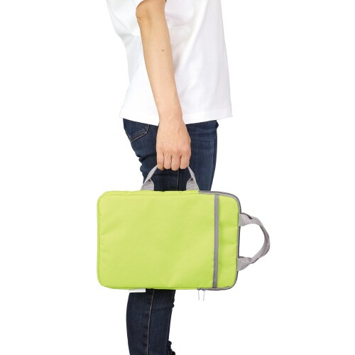 PCタブレット用クッションバッグ ライトグリーン