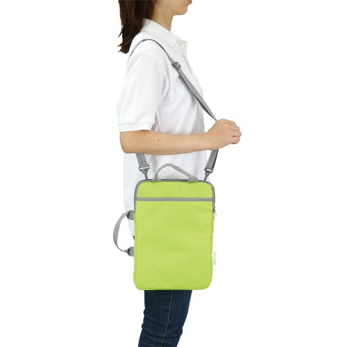 PCタブレット用クッションバッグ ライトグリーン