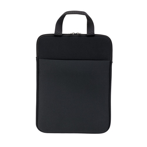 クッション付PCタブレットケース ポケット付 黒