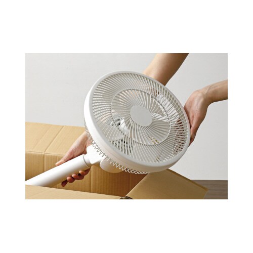 DC 3Dサーキュレーター扇風機 ホワイト
