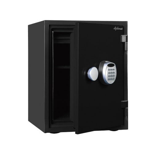 クリスタルシリーズ耐火耐水デザイン金庫36L BK