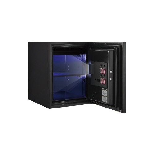 クリスタルシリーズ耐火耐水デザイン金庫36L BK