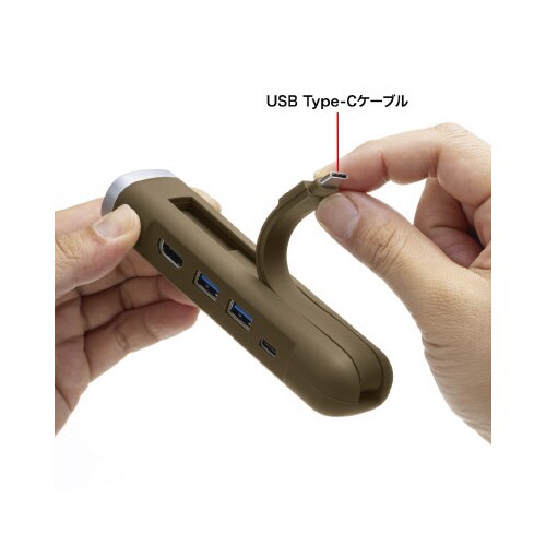 USB Type−Cモバイルドッキングステーション