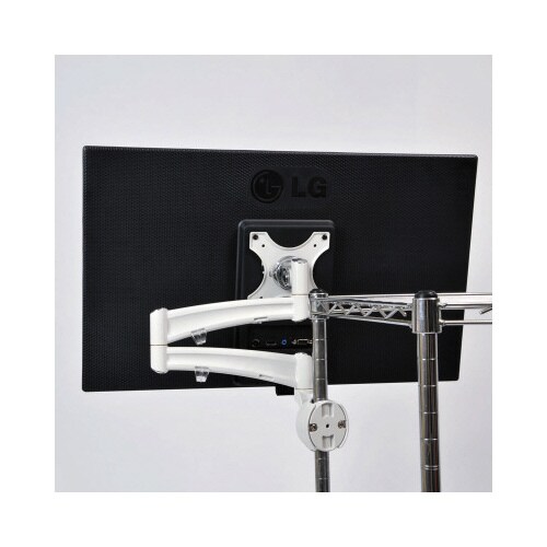 4軸式モニターアームポールマウント