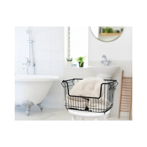 ワイヤーバスケットL BK 4個セット