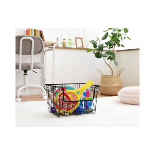 ワイヤーバスケットL BK 4個セット