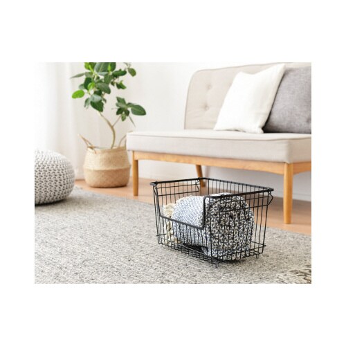 ワイヤーバスケットL BK 4個セット