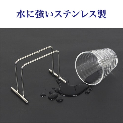 ステンレス製メニュースタンドシングルタイプ2台入