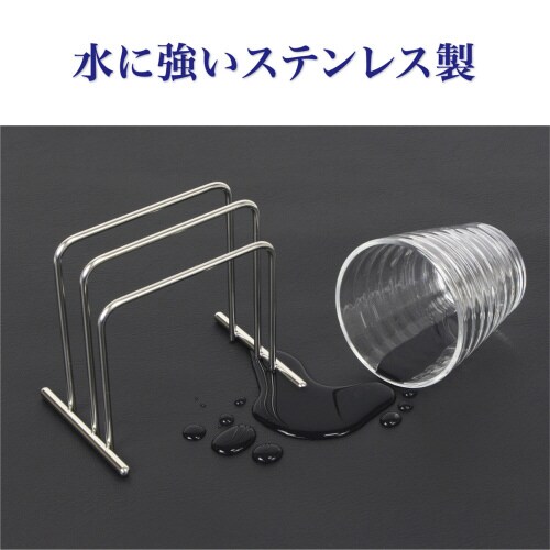 ステンレス製 メニュースタンド ダブルタイプ