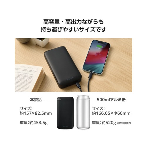 モバイルバッテリー 20000mAh C2A1 黒