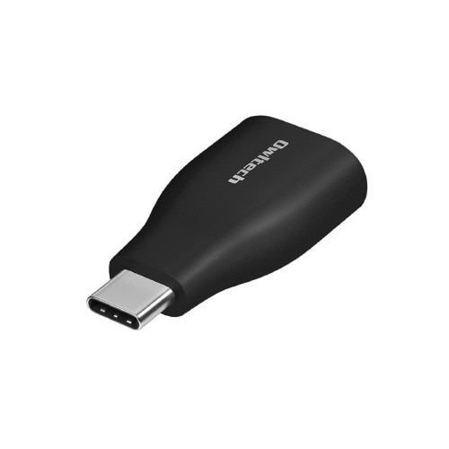 USB A−USB C変換アダプタ ブラック