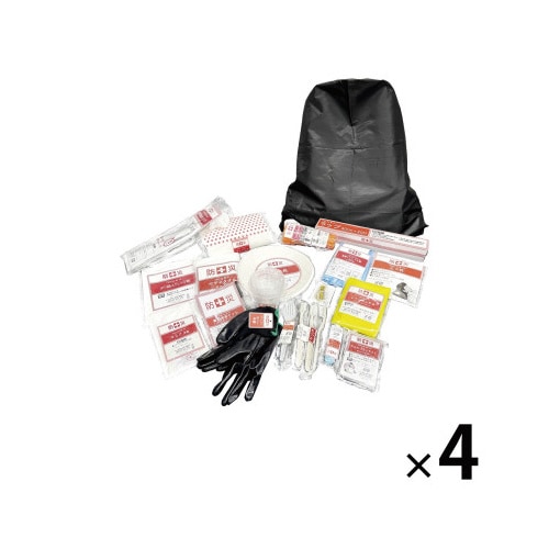 ナップサック防災20点入り×4個