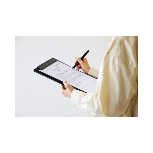 クリップファイル<エアークッション> A4 黒