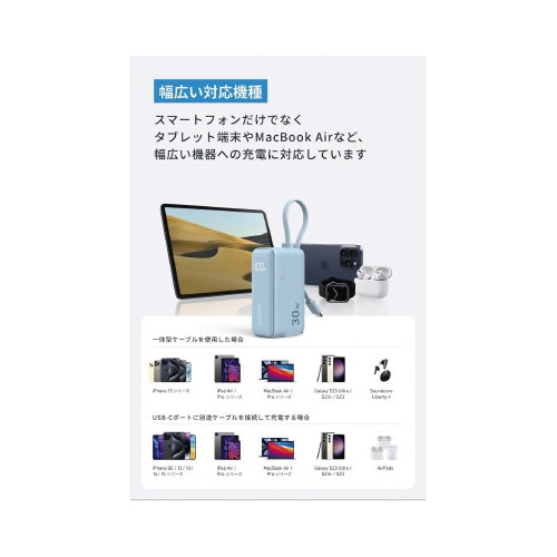 PowerBank30W BuiltInCable