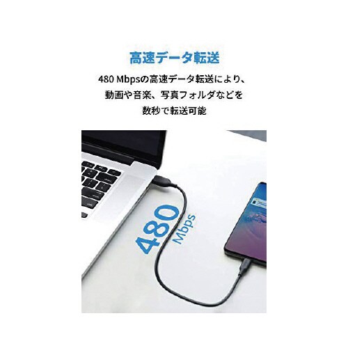 USB−C & USB−C ケーブル 0.3m