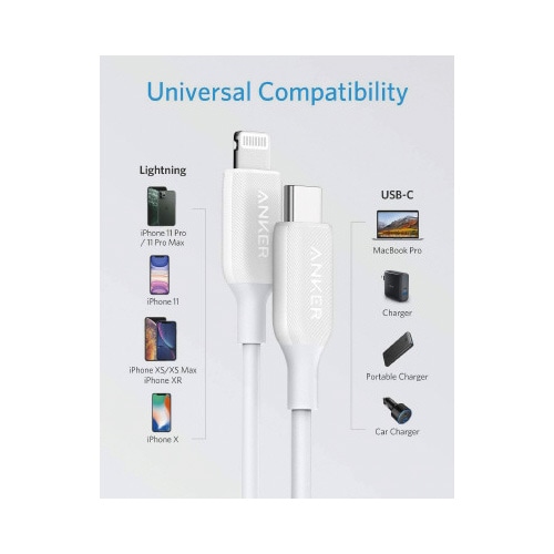 USB−C & ライトニング ケーブル 0.3m