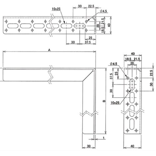 アングル型ブラケット
