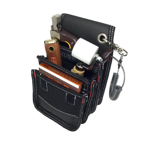 極匠小型腰袋三段フタ付