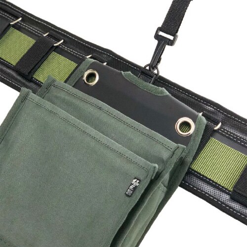 小型帆布腰袋2段ネイビー