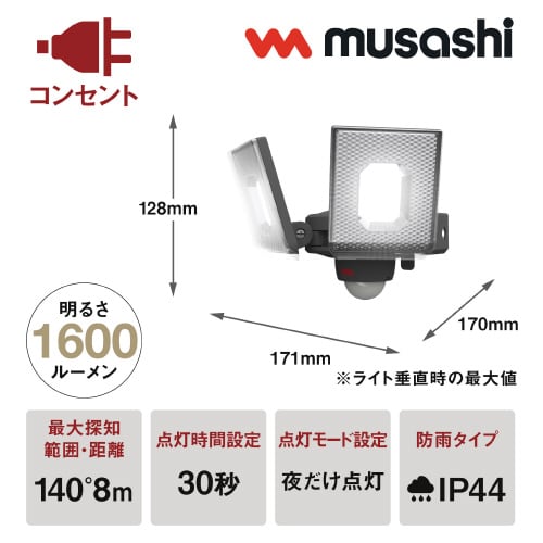 7.5W×2灯LEDセンサ−ライト