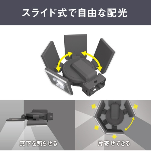 7.5W×4灯LEDソ−ラ−センサ−ライト