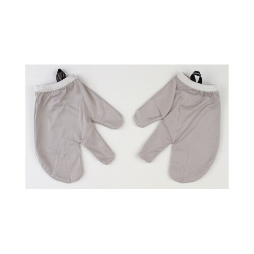 お顔すっきりグローブ2枚組 グレー