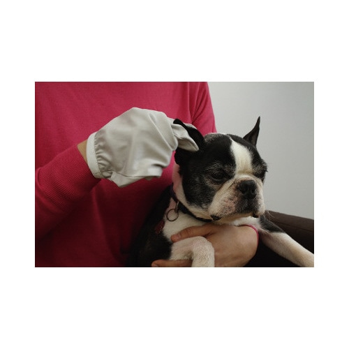 お顔すっきりグローブ2枚組 グレー