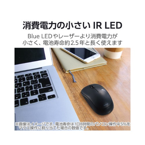 IRマウス ENELOシリーズ ブラック