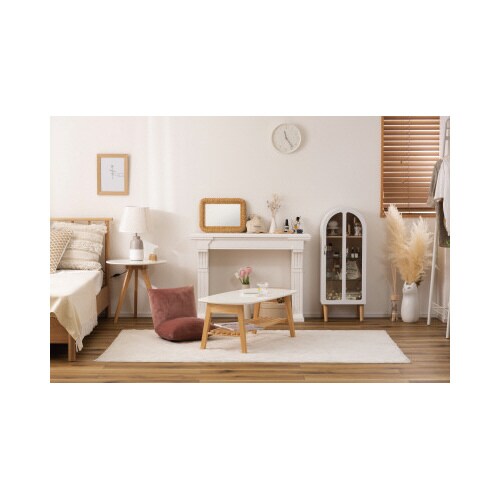 ラウンドサイドテーブル TAP−005WH