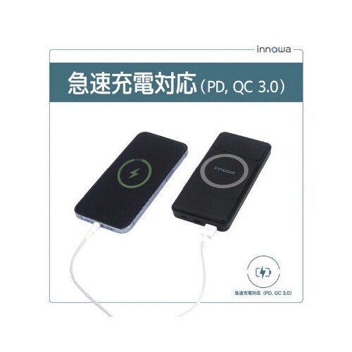 2in1 マグネット式ワイヤレス充電セット